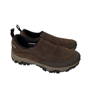 Merrell Coldpack Ice+ Moc Waterproof Shoes Womens Size 10 Brown Leather Vibram